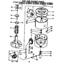Kenmore 11073983410 tub and basket parts diagram