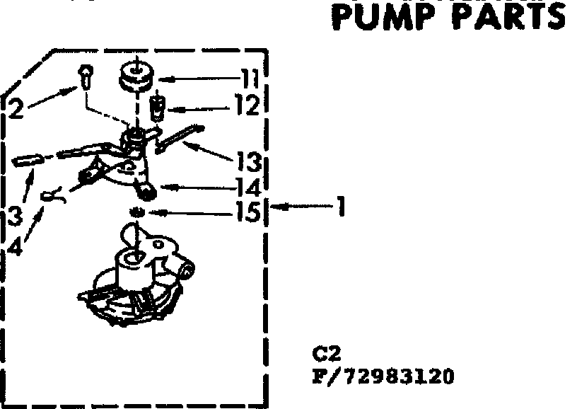 Kenmore 11072983620 pump parts diagram