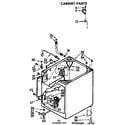 Kenmore 11073985800 cabinet parts diagram