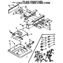 Kenmore 11073985800 top and console parts diagram