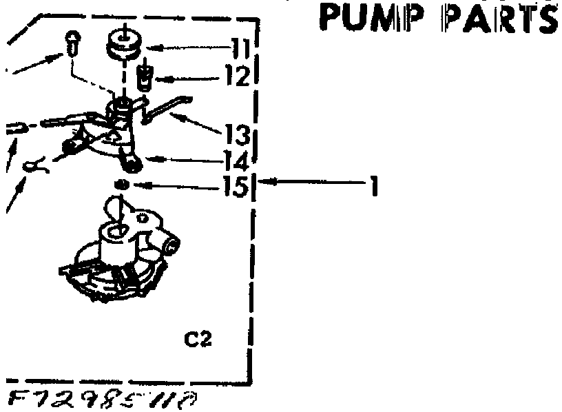 Kenmore 11073985110 pump parts diagram