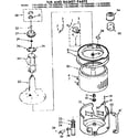 Kenmore 11072990200 tub and basket parts diagram