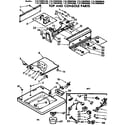Kenmore 11072990200 top and console parts diagram