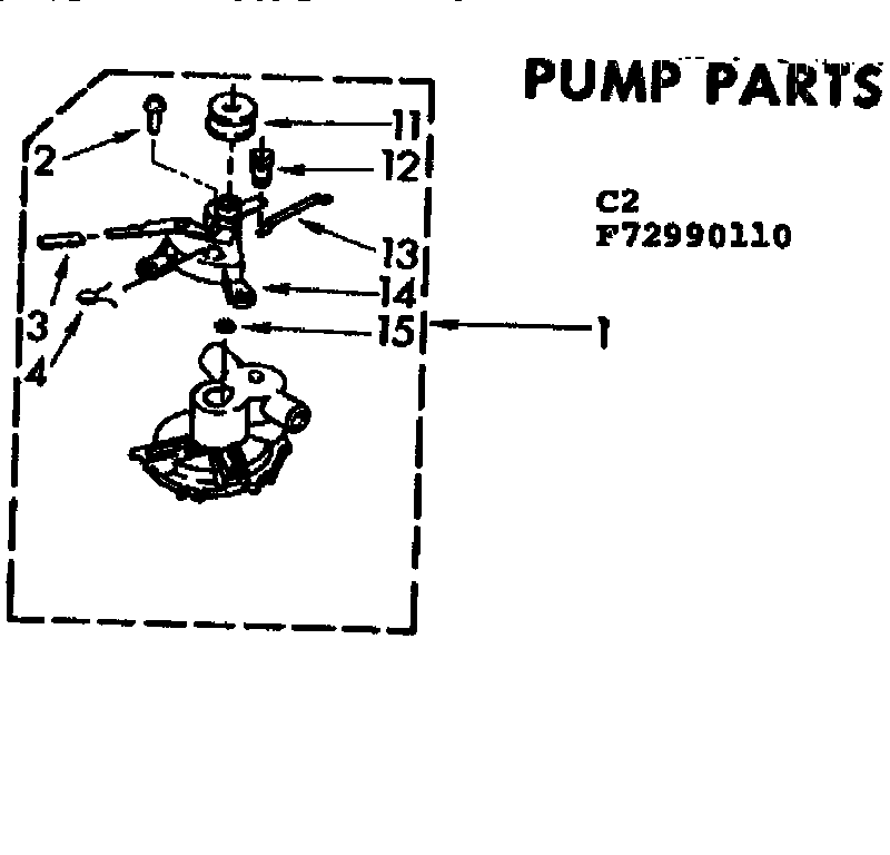 Kenmore 11073990610 pump parts diagram