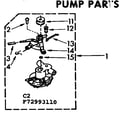 Kenmore 11072993410 pump parts diagram