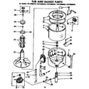 Kenmore 11072993410 tub and basket parts diagram