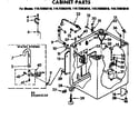Kenmore 11072993410 cabinet parts diagram