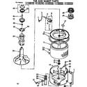 Kenmore 11073995800 tub and basket parts diagram