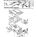 Kenmore 11074411600 top and control assembly diagram