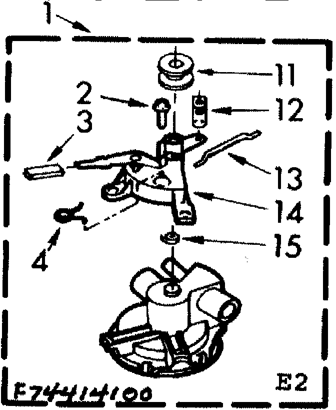 Kenmore 11074414200 water pump automatic washer 3 port plastic diagram