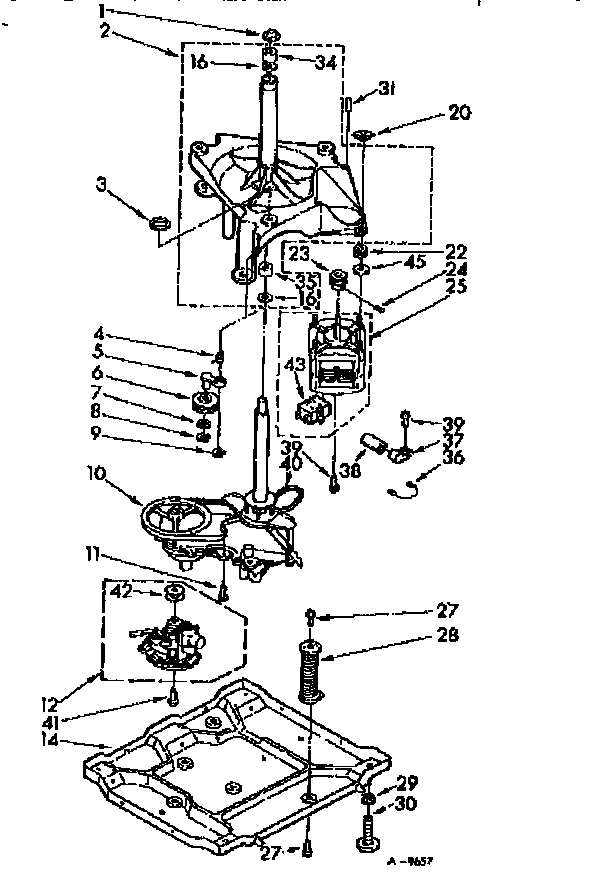 Kenmore 11074414210 drive parts diagram
