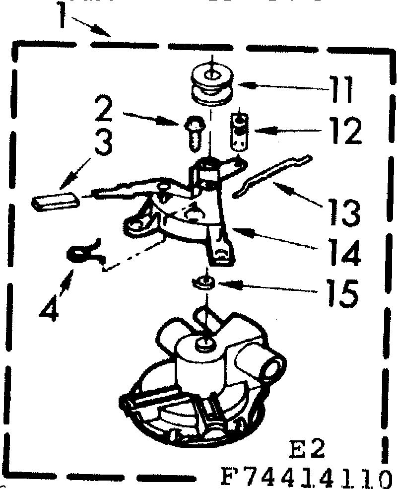 Kenmore 11074414210 water pump diagram