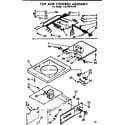 Kenmore 11074570100 top and console diagram