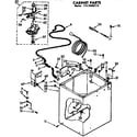 Kenmore 11074650110 cabinet parts diagram