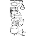 Kenmore 11074650130 tub and basket assembly diagram