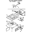 Kenmore 11074650130 top and console assembly diagram