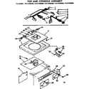 Kenmore 11074790100 top and console assembly diagram