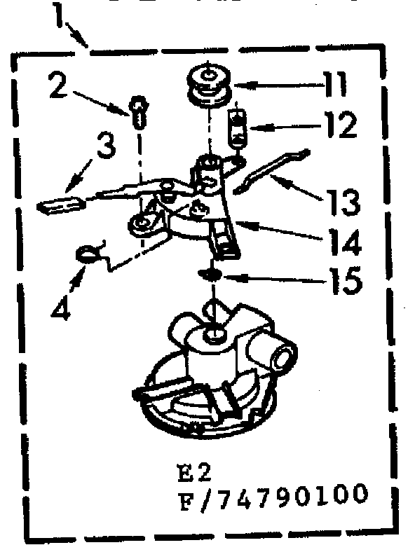 Kenmore 11074790100 water pump diagram