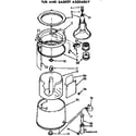 Kenmore 11074890400 tub and basket assembly diagram