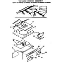 Kenmore 11074890400 top and console assembly diagram