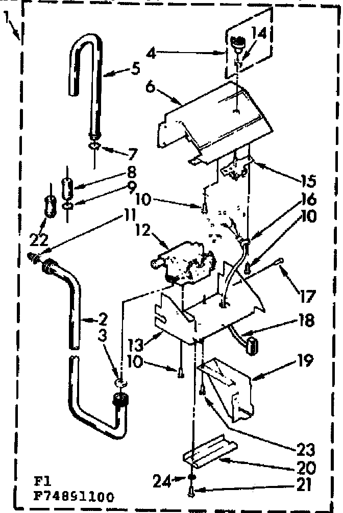 Kenmore 11074891800 optional permanent installation conversion kit no. 358683 diagram