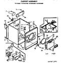 Kenmore 11076405600 cabinet asm diagram