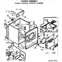 Kenmore 11076405600 top and console asm diagram