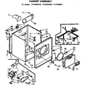 Kenmore 11076406400 cabinet assembly diagram