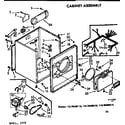 Kenmore 11076406110 cabinet assembly diagram