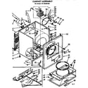 Kenmore 11076420100 cabinet assembly diagram