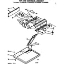 Kenmore 11076480600 top and console assembly diagram