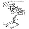 Kenmore 11076481800 top and console assembly diagram
