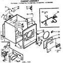 Kenmore 11076667400 cabinet asm diagram