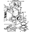 Kenmore 11076774200 cabinet parts diagram
