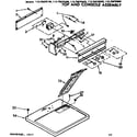 Kenmore 11076870600 top and console assembly diagram