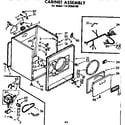 Kenmore 11076955100 cabinet assembly diagram