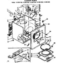 Kenmore 11076971400 cabinet parts diagram