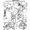 Kenmore 11076974650 cabinet parts diagram