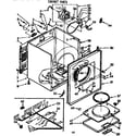 Kenmore 11076975420 cabinet parts diagram