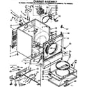 Kenmore 11076992410 cabinet assembly diagram