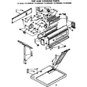 Kenmore 11076994800 top and console parts diagram