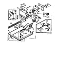Kenmore 11077401600 top and console assembly diagram