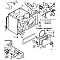 Kenmore 11077401410 cabinet assembly diagram
