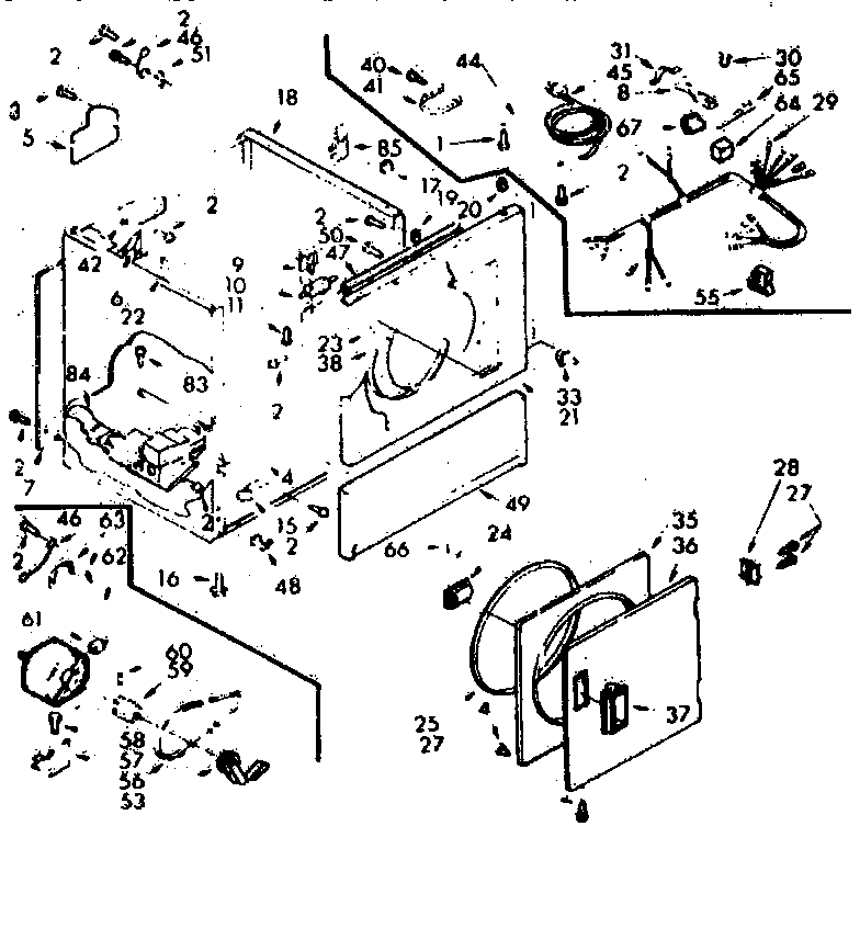 Sears 11077408800 cabinet assembly diagram