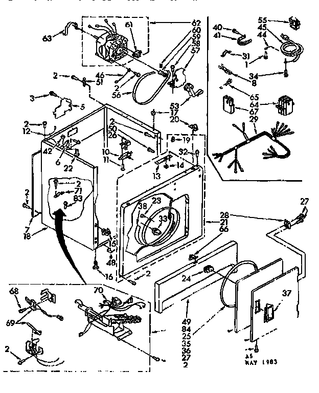 Sears 11077408820 cabinet parts diagram