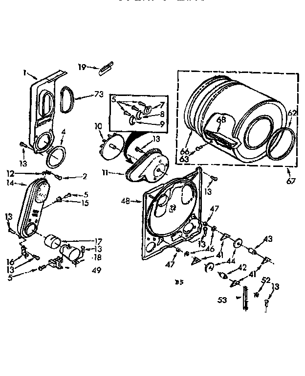 Sears 11077408820 bulkhead parts diagram