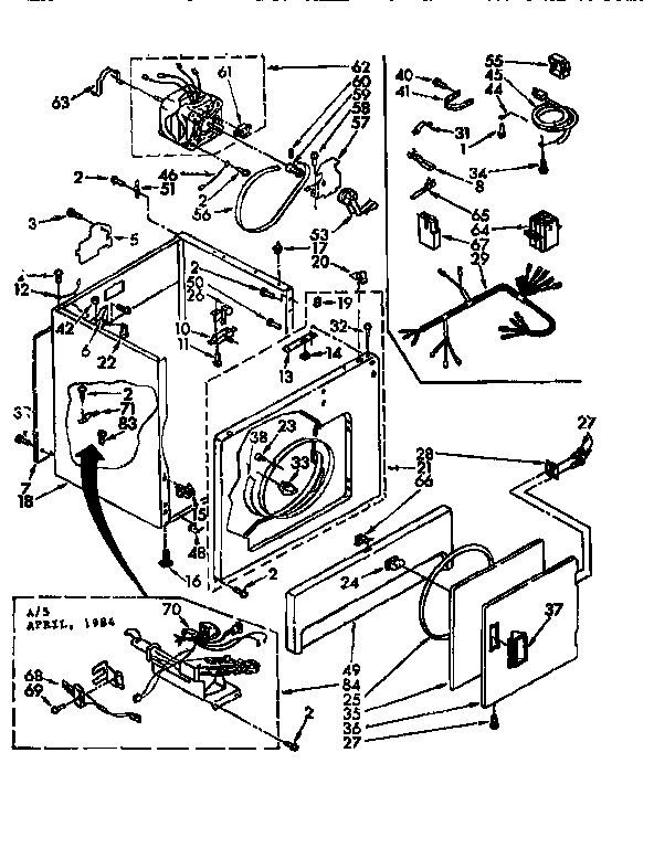 Sears 11077408440 cabinet parts diagram