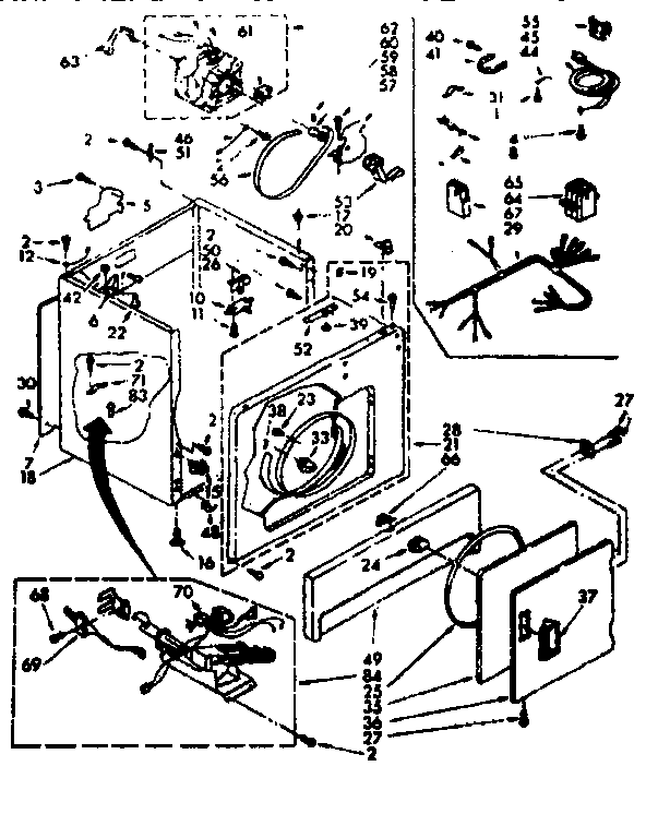 Sears 11077409430 cabinet diagram