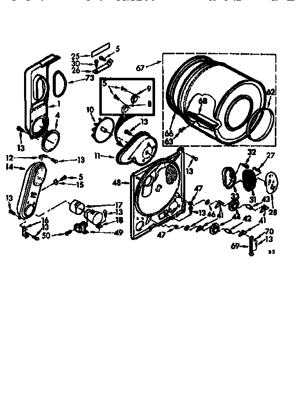 Kenmore 11077410120 bulkhead assembly diagram