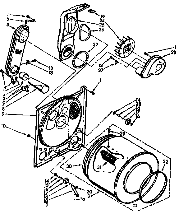 Kenmore 11077430410 bulkhead assembly diagram